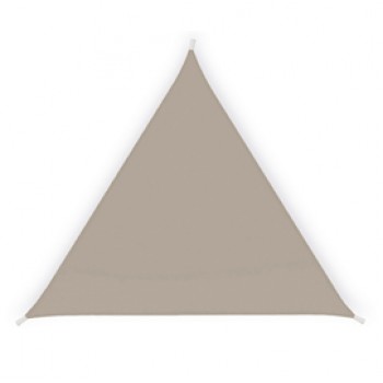 Tenda a vela triangolare ombreggiante - 3,6 x 3,6 x 3,6 m - tortora - Garden Friend