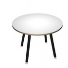 Tavolo riunione tondo Skinny Metal - diametro 100 cm - bianco - Artexport