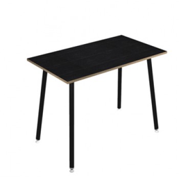 Tavolo alto Skinny Metal - 180 x 80 x 105 cm - nero/nero venato