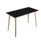 Tavolo alto Woody - 160 x 80 x 105 cm - rovere/nero venato - Artexport