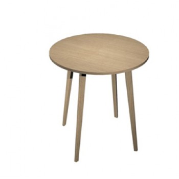 Tavolo rotondo alto Woody - diametro 100 cm - H 105 cm - rovere - Artexport