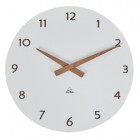 Orologio da parete HorMilena - diametro 30 cm - bianco/legno - Alba