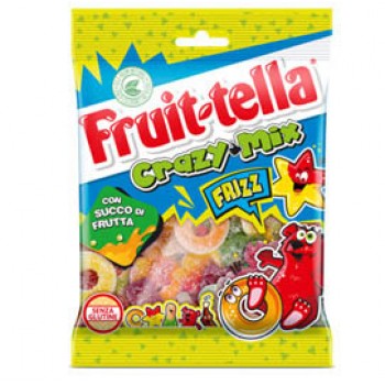 Caramella gommosa Frizz - crazy mix - 175 gr - Fruit-Tella