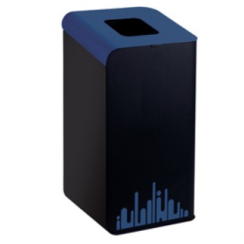 Gettacarte Rubik Evo - per raccolta differenziata - 80 L - blu - Medial International