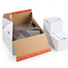 Scatola e-commerce - per spedizioni - 30,6 x 18,6 x 12,7 cm - cartone - bianco - ColomPac