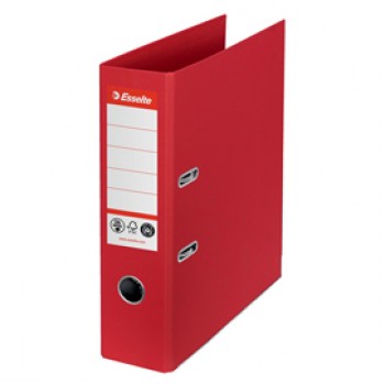 Registratore a leva - CO2 neutral - A4 - dorso 75 mm - rosso - Esselte