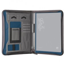 Portablocco con zip Bluegate - 29 x 36 x 4 cm - grigio - In Tempo