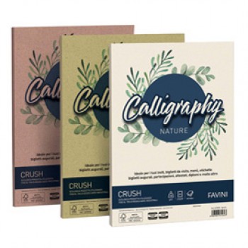 Carta Calligraphy Nature Crush - A4 - 120 gr - uva- Favini - conf. 50 fogli