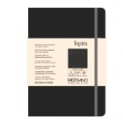 Taccuino Ispira - con elastico - copertina rigida - A5 - 96 fogli - puntinato - nero - Fabriano