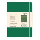 Taccuino Ispira - con elastico - copertina flessibile - A5 - 96 fogli - righe - verde - Fabriano