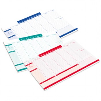 Desk planner Monocromo - da scrivania - 42 x 29,5 cm - colori assortiti - Pigna