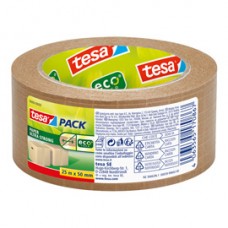 Nastro adesivo Tesapack Eco - paper ultra strong ecoLogo - 25 m x 5 cm - avana - Tesa