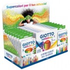 Espositore 15 astucci Supermina + 14 astucci Turbo Color - Giotto