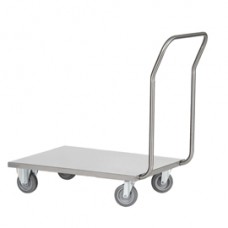 Carrello da lavoro - con pianale - 60 x 90 x 97cm - acciaio inox AISI 304 - grigio - Tecnotelai