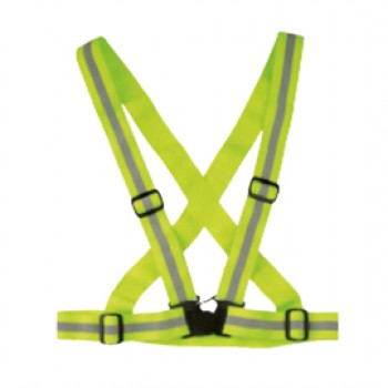 Bretella alta visibilità Cross Belt - regolabile - taglia unica - giallo fluo - WoWow