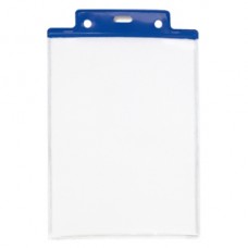 Portanome Pass 6S-P - 10 x 15 cm (A6) - PVC - blu - Sei Rota - conf. 50 pezzi