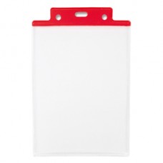 Portanome Pass 6S-P - 10 x 15 cm (A6) - PVC - rosso - Sei Rota - conf. 50 pezzi