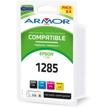 Armor - Cartuccia ink Compatibile  per Epson - C/M/Y/K - T1281 T1282 T1283 T1284 - Conf. 4 cartucce