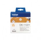 Brother - Rotolo 1000 Etichette quadrate 23 x 23 mm - Nero/Bianco - DK-11221