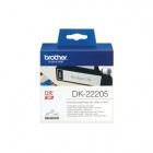 Brother - Rotolo etichetta continua - Nero/Bianco - 62mm x 30,48mt - DK22205
