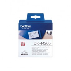 Brother - Nastro adesivo - Nero/Bianco - 62mm x 30,48mt - DK44205