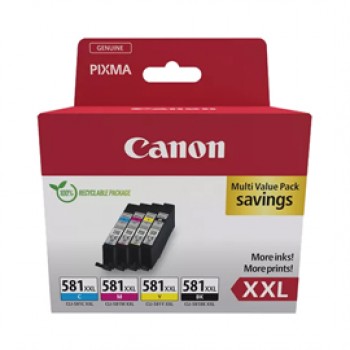 Canon - Cartuccia ink Multipack  - BK/C/M/Y -  CL-581XXL - 1998C006