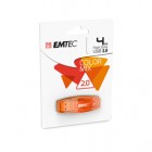 Emtec - Memoria Usb 2.0 - Arancione - ECMMD4GC410 - 4GB