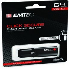 Emtec - Memoria USB B120 Click&Secure - ECMMD64GB123 - 64 GB