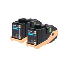 Epson - Toner Confezione doppia - Ciano - S050608 - C13S050608   - 15.000 pag