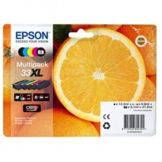 Epson - Cartuccia ink - 33XL - C/M/Y/K/K PH - C13T33574011 - C/M/Y 8,9ml - K 12,2ml - K PH 8,1ml