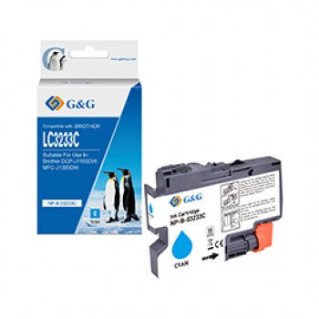 G&G - Cartuccia ink Compatibile per Brother DCP-J1100DWMFC-J1300DW - Ciano