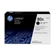 Hp - Confezione 2 Toner originale - 80X - Nero - CF280XD - 6.900 pag cad