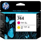 Hp - Testina originale - 744 - Magenta / Giallo - F9J87A - 6ml/cad