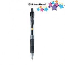 Penna a sfera a scatto con inchiostro gel  - punta fine 0,7mm - nero - Starline