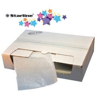 Busta adesiva portadocumenti - senza stampa - C6 (16 x 12 cm) - carta - trasparente - Eco Starline - conf. 250 pezzi