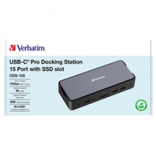 Verbatim - USB-C Pro Docking Station 15 Port - 32173