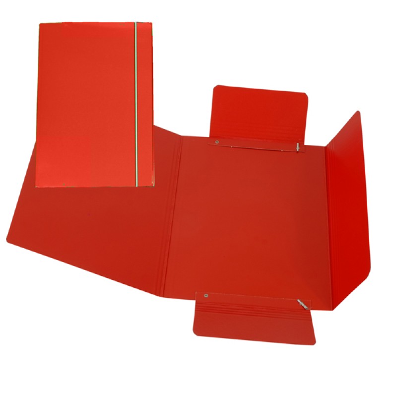 Cartellina con elastico - cartone plastificato - 3 lembi - 17x25