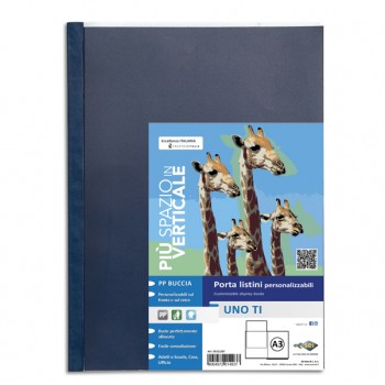Portalistini personalizzabile Uno TI - 30x42 cm (libro) - 24 buste - blu - Sei Rota