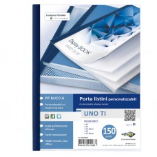 Portalistini personalizzabile Uno TI - 22x30 cm - 150 buste - blu - Sei Rota