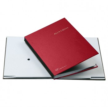 Libro firma - 14 intercalari - 24x34 cm - rosso - Fraschini