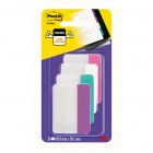 Segnapagina Post it® Index Strong - 686-PWAV - per archivio - 50,8 x 38,1 mm - rosa/bianco/turchese/viola - Post it® - conf. 24 pz