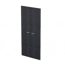 Coppia ante Easy - per mobile alto - 80 x 175 cm - spessore 18 mm - melaminico - nero venato - Artexport