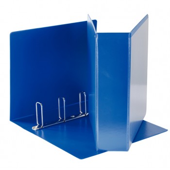 Raccoglitore personalizzabile Display - 4 anelli quadri 65 mm - dorso 8,5 cm - 22x30 cm - blu - Esselte