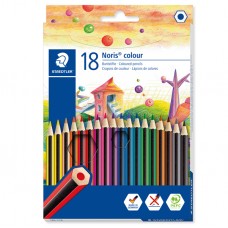 Matite colorateNoris Colour - in wopex - colori assortiti - Staedtler - astuccio 18 pezzi