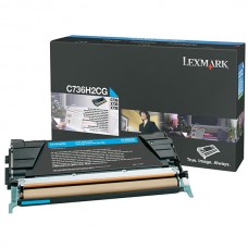 Lexmark - Toner - Ciano - C736H2CG - non return program - 10.000 pag