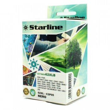 Starline - Cartuccia ink Compatibile - per HP 62 - Nero