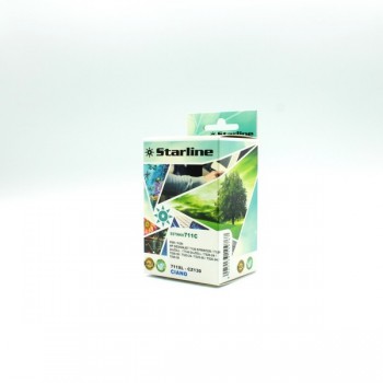 Starline - Cartuccia ink Compatibile - per HP 711 - Ciano - CZ130A - 26ml